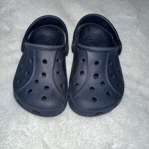 Crocs Classic Clog Toddler Baby‎ Size 4 C / 5 C Navy Blue Unisex Slip On Shoe